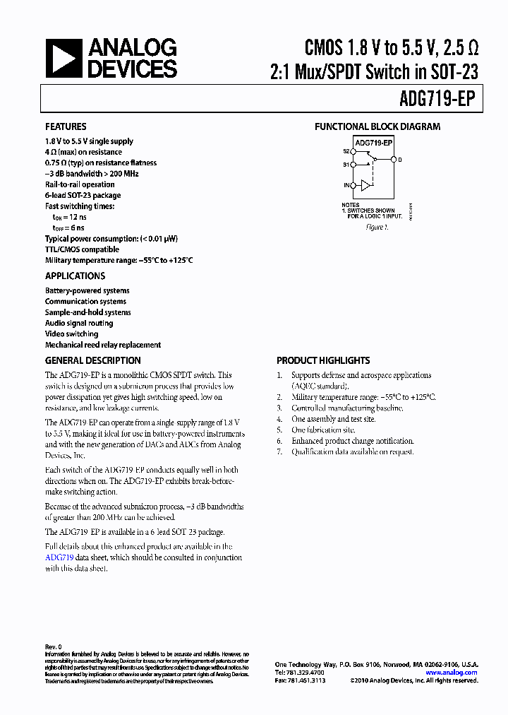 ADG719-EP_7347005.PDF Datasheet