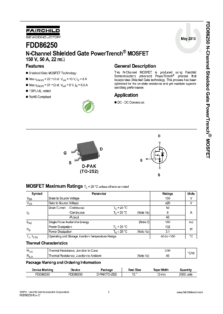 FDD86250_7352312.PDF Datasheet