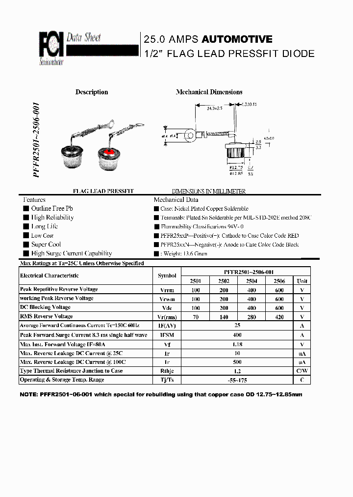 PFFR2501_7356774.PDF Datasheet