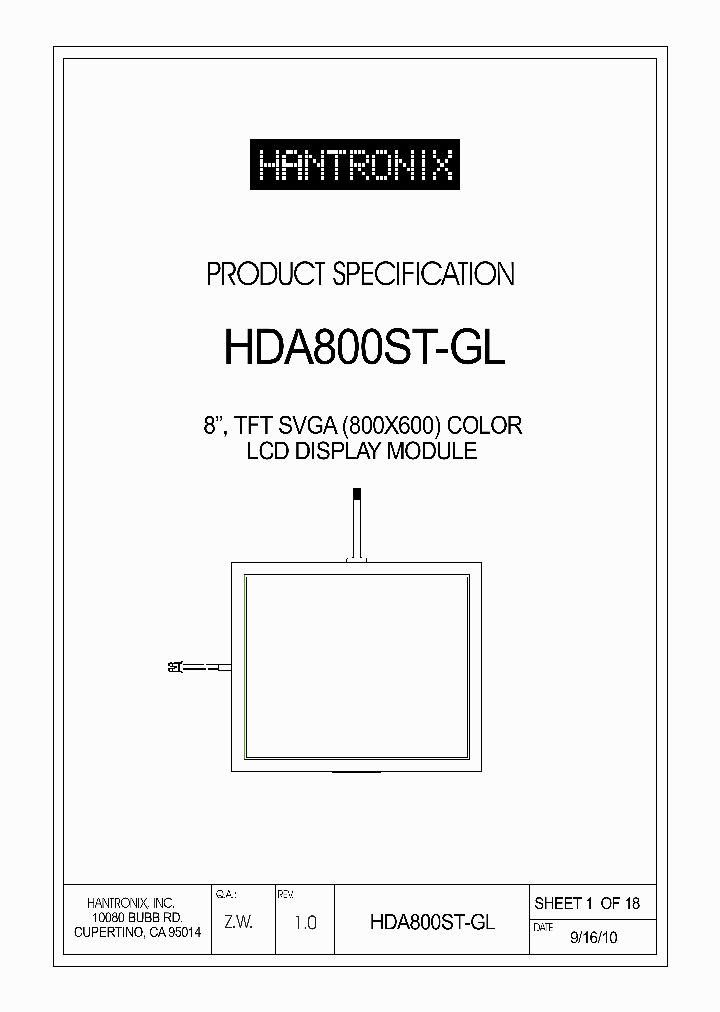 HDA800ST-GL_7364341.PDF Datasheet