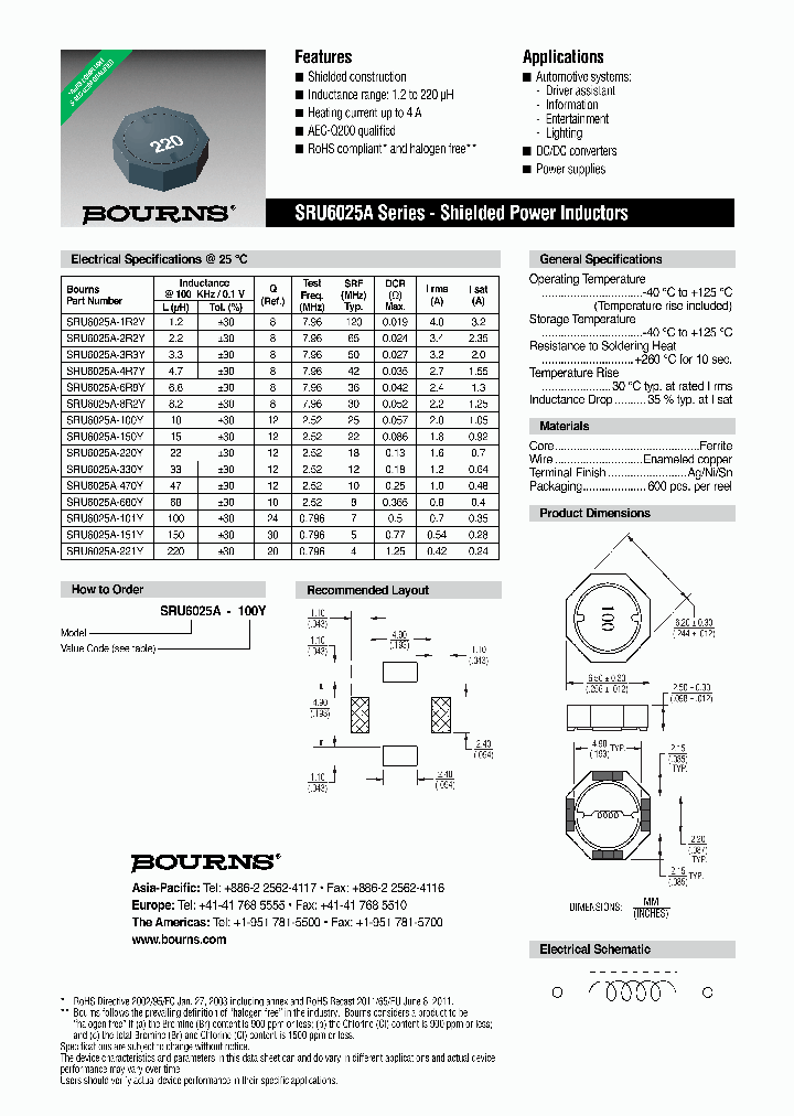 SRU6025A-221Y_7382919.PDF Datasheet