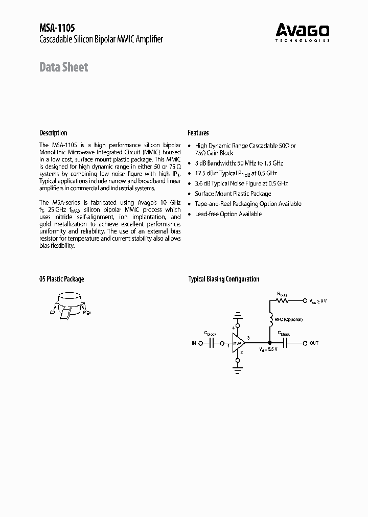 MSA-1105-STRG_7403774.PDF Datasheet