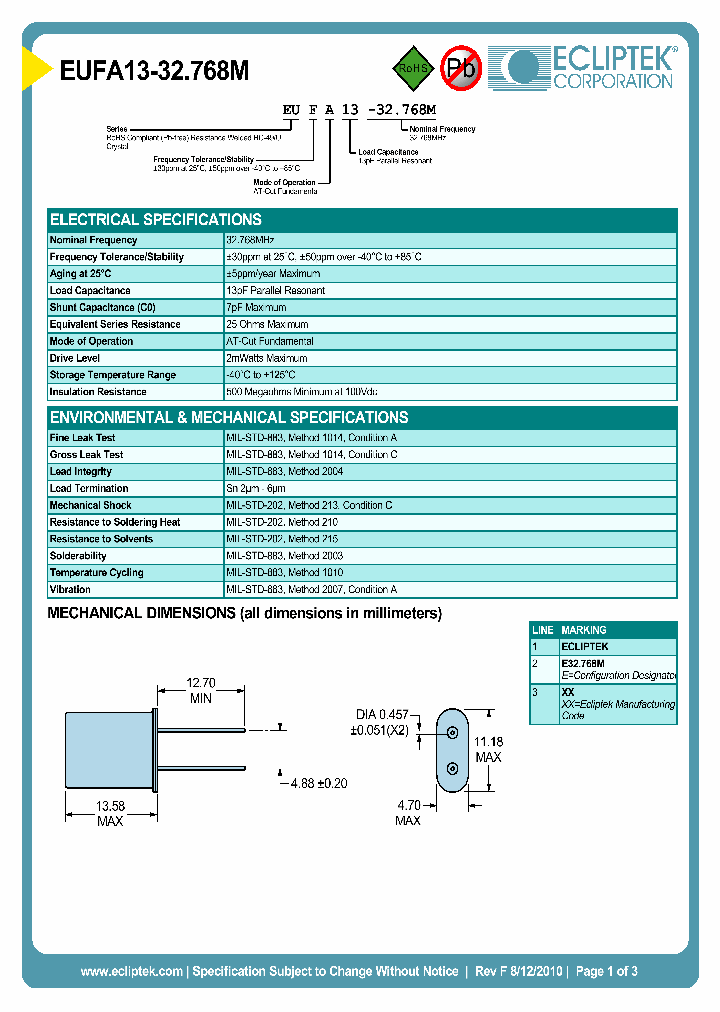 EUFA13-32768M_7415844.PDF Datasheet