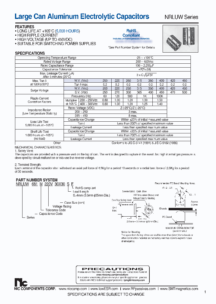 NRLUW152M200V35X35SF_7423198.PDF Datasheet