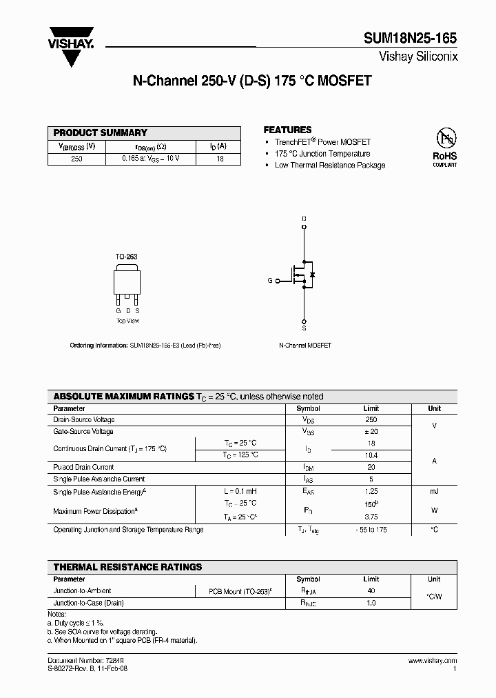 SUM18N25-165-E3_7450545.PDF Datasheet