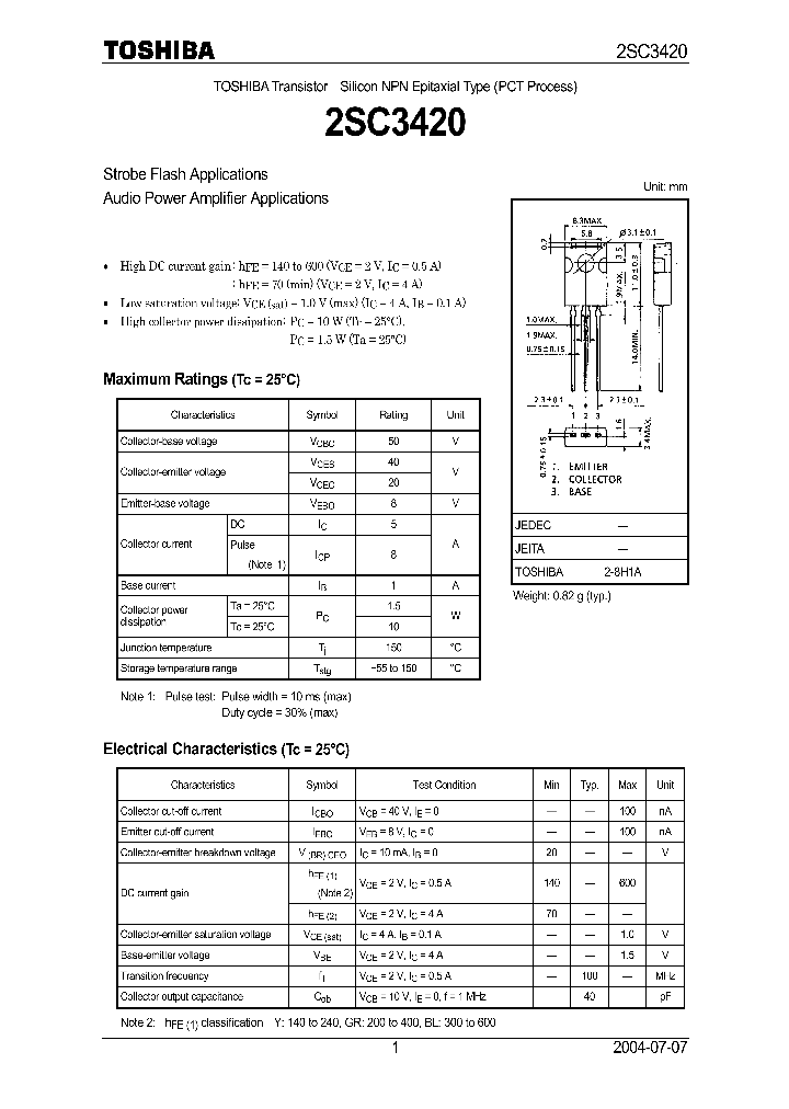 2SC3420-GR_7461211.PDF Datasheet