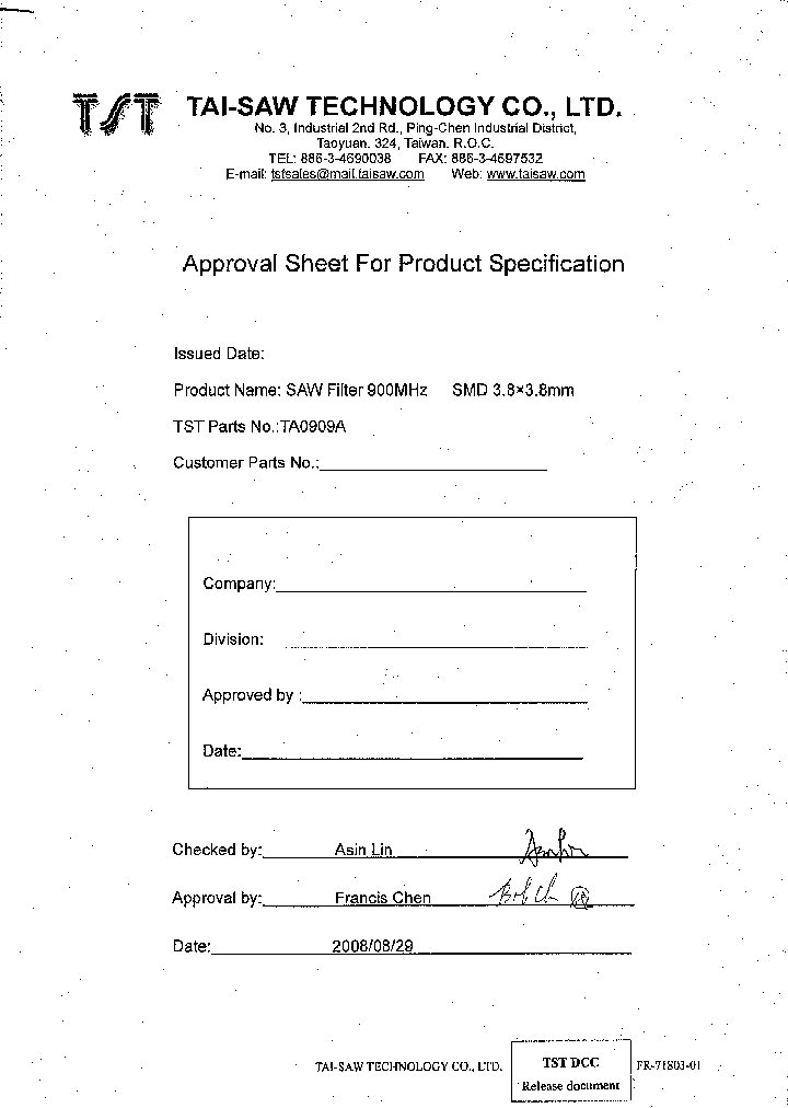 TA0909A_7483288.PDF Datasheet