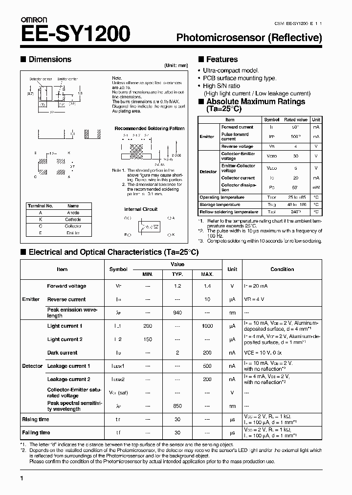 EE-SY1200_7490823.PDF Datasheet