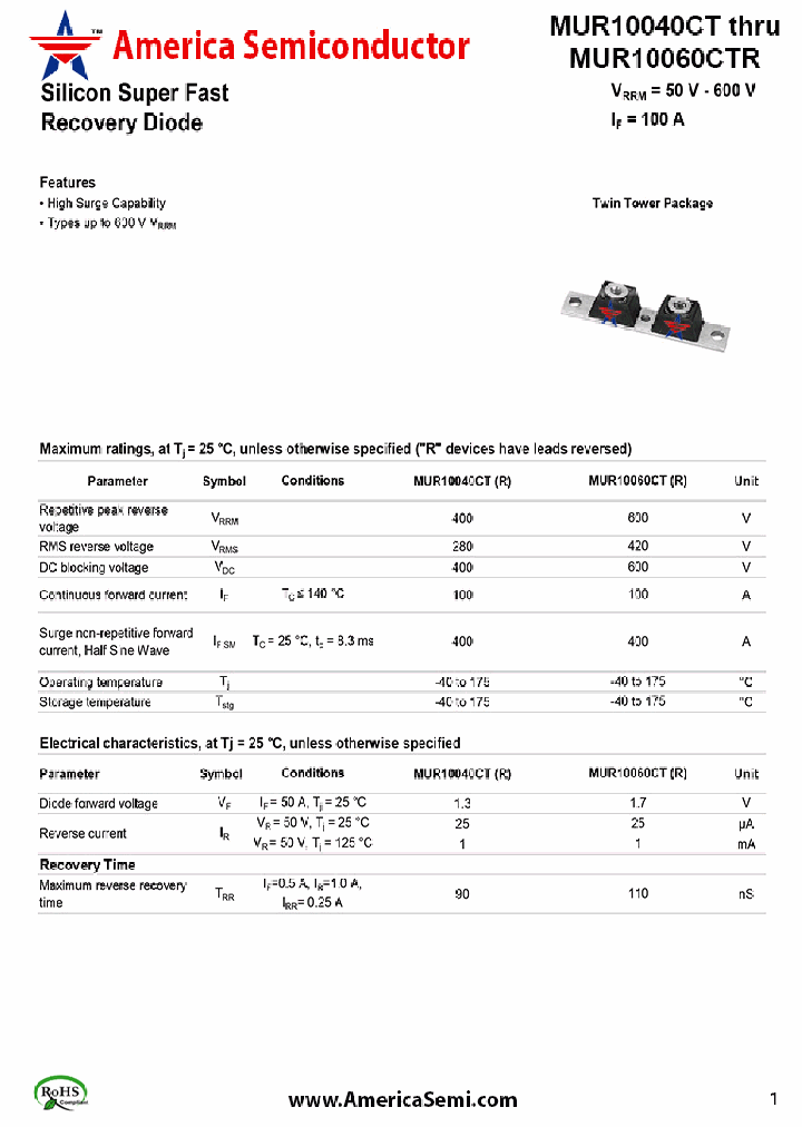 MUR10040CT_7492323.PDF Datasheet