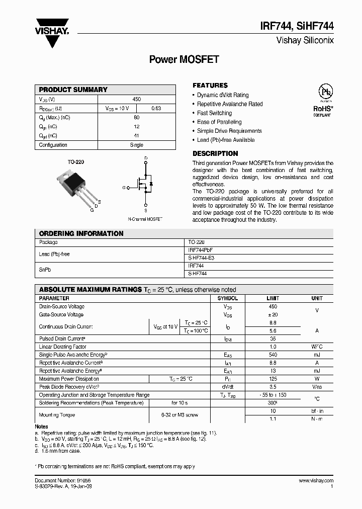 IRF744_7493456.PDF Datasheet