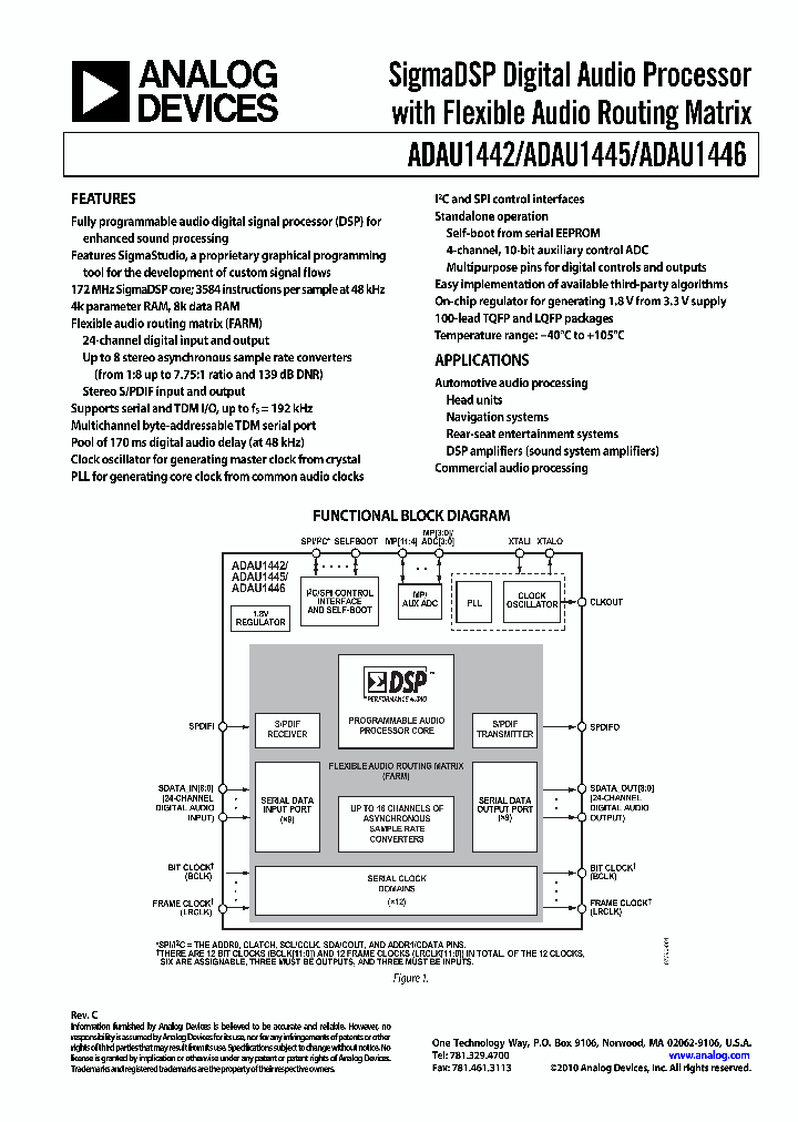 EVAL-ADAU1442EBZ_7496677.PDF Datasheet