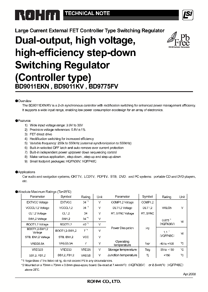 BD9011EKN-E2_7498347.PDF Datasheet