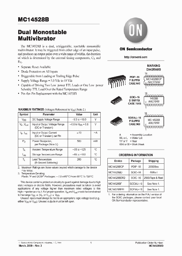 ONSEMICONDUCTOR-MC14528BDR2_7498541.PDF Datasheet