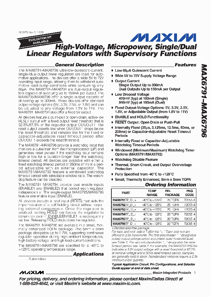 MAX6793TP_7498780.PDF Datasheet