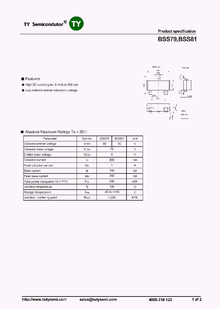 BSS81_7499417.PDF Datasheet