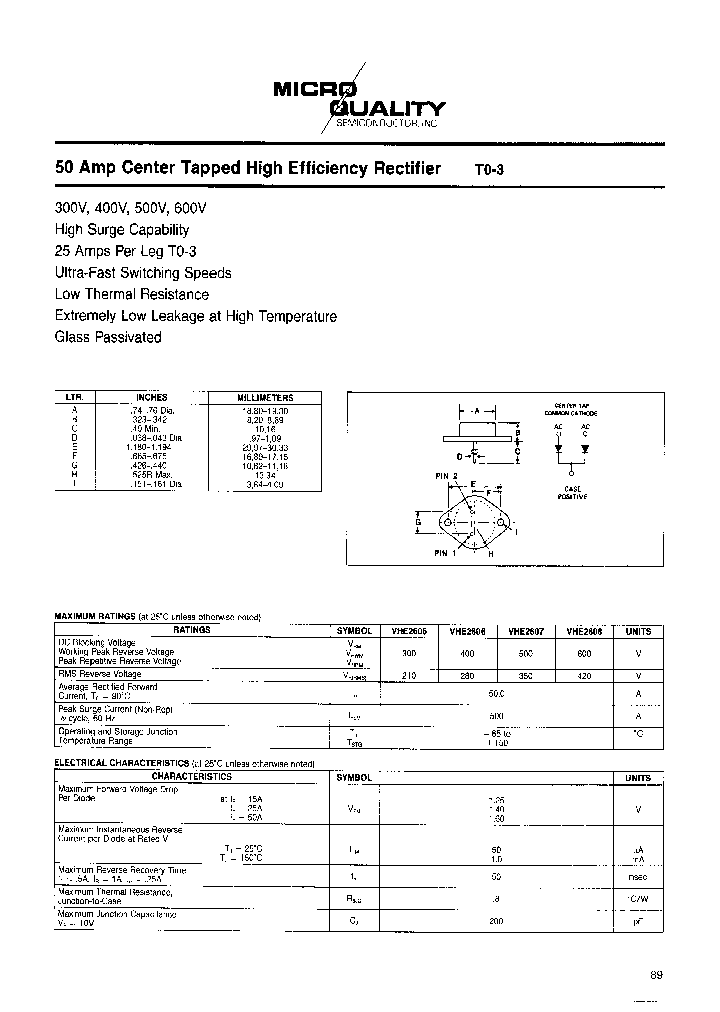 VHE2608_7501058.PDF Datasheet
