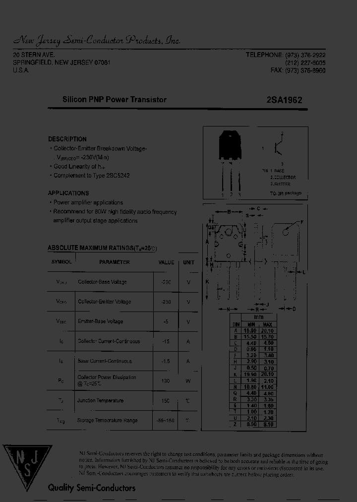 2SA1962_7502386.PDF Datasheet