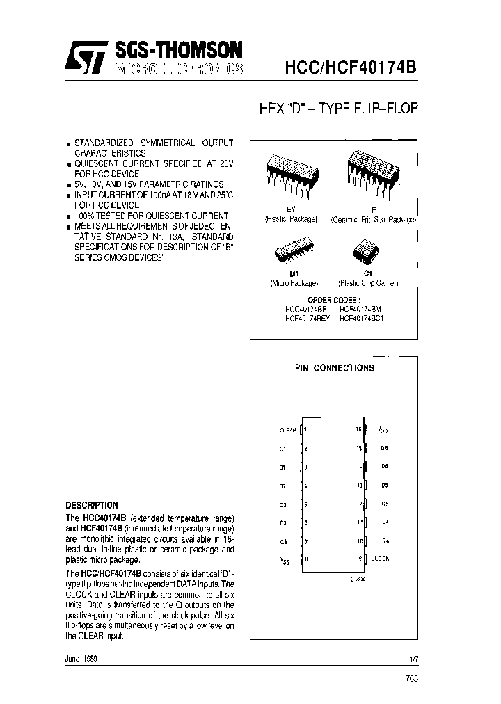HCF40174BC1_7505868.PDF Datasheet