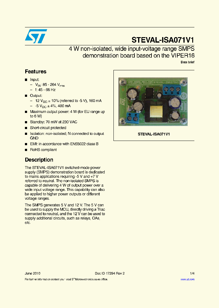STEVAL-ISA071V1_7506414.PDF Datasheet