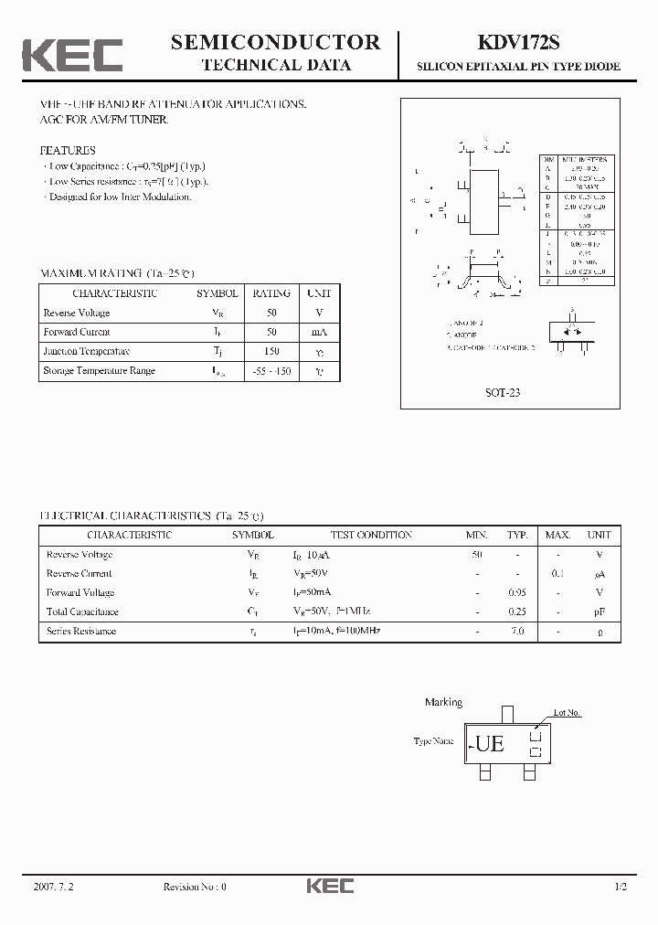 KDV172S_7507736.PDF Datasheet