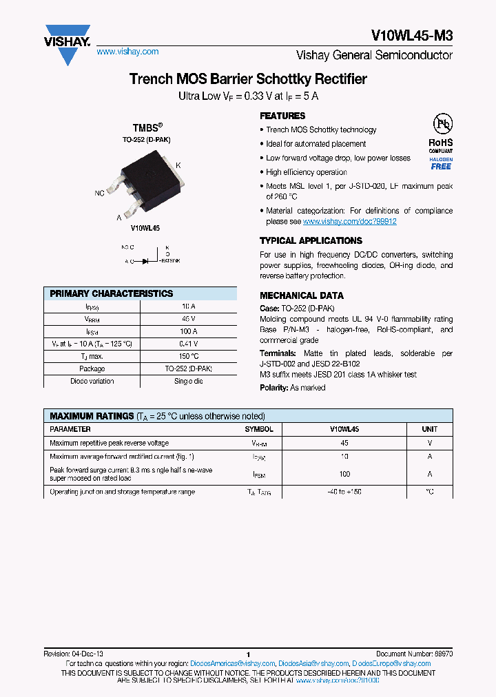 V10WL45-M3_7509780.PDF Datasheet