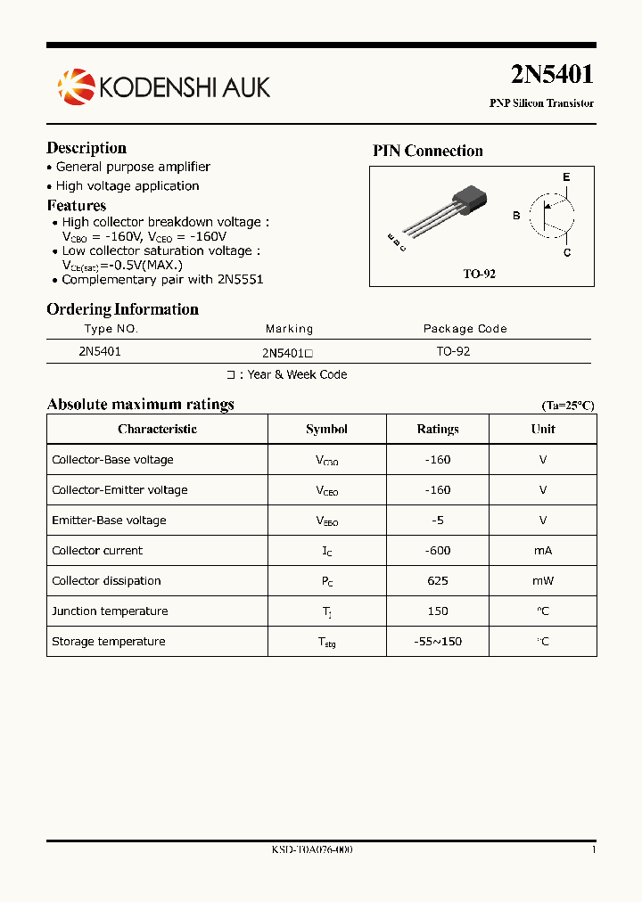 2N5401_7511958.PDF Datasheet