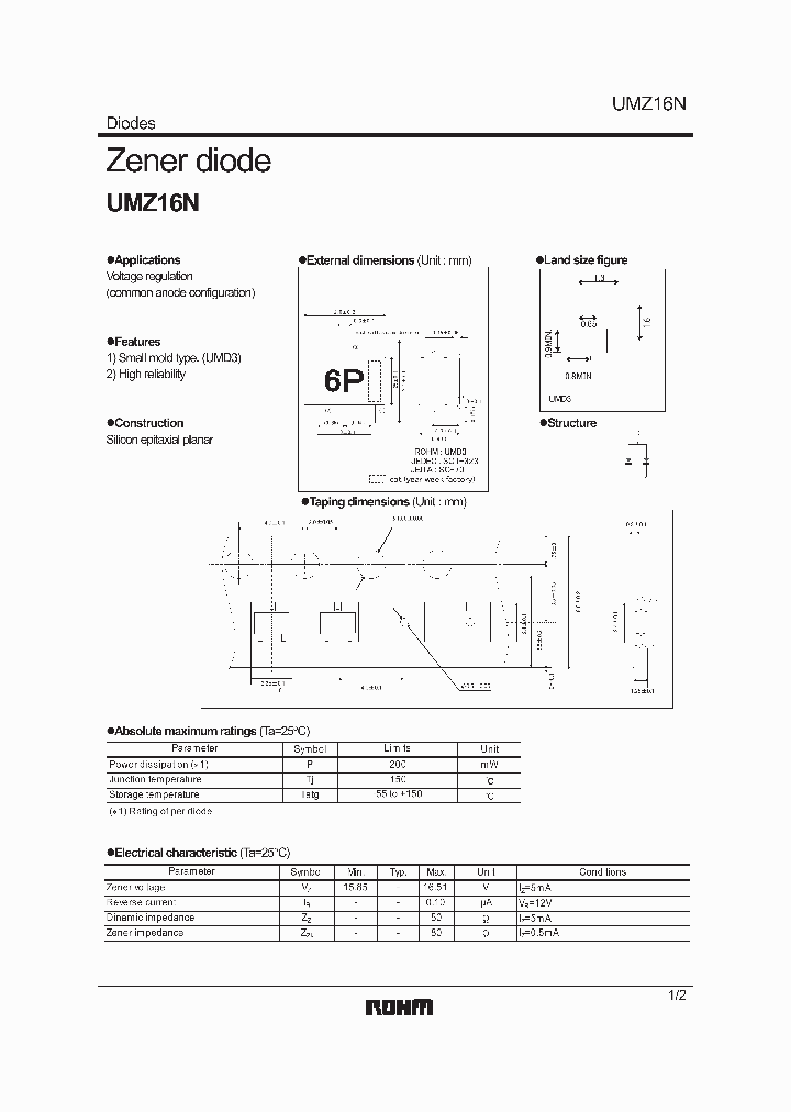 UMZ16NT106_7514570.PDF Datasheet