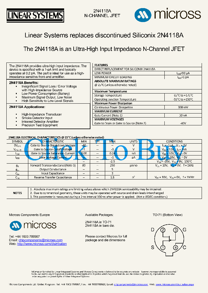 2N4118ATO-71_7515091.PDF Datasheet