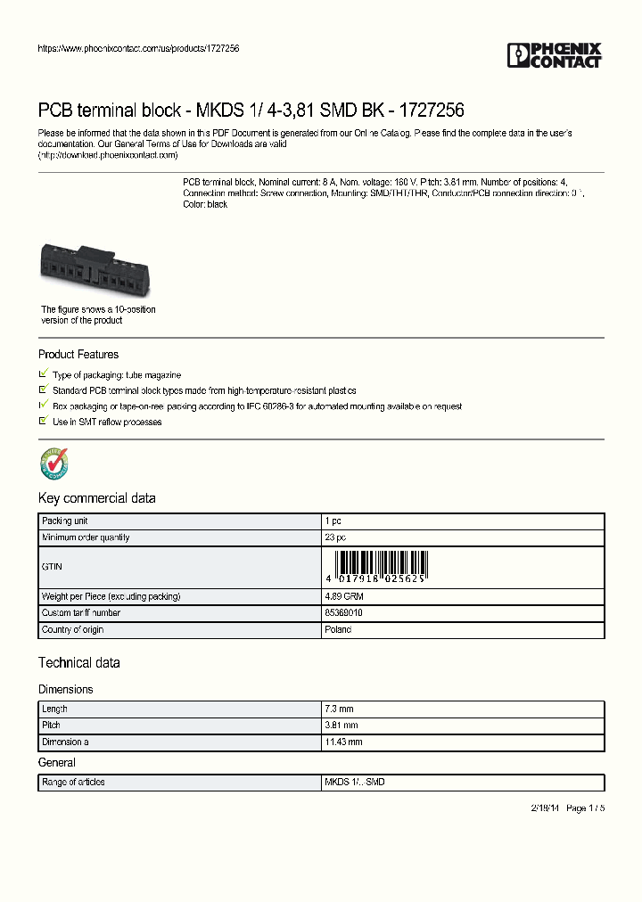 EC001121_7518225.PDF Datasheet