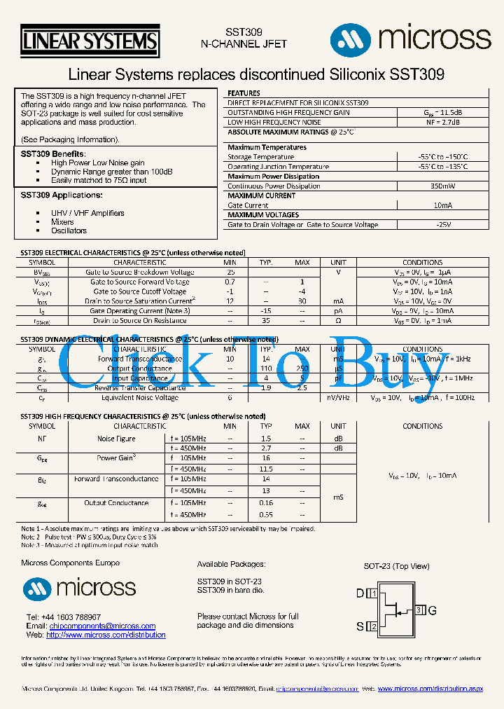 SST309SOT-23_7518429.PDF Datasheet