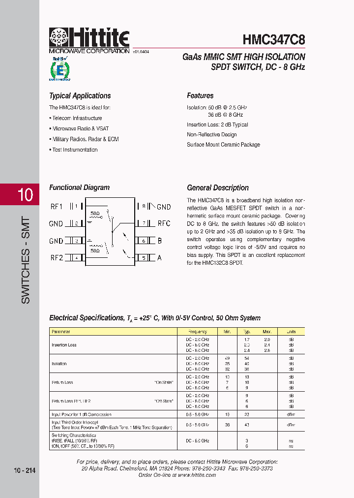 HMC347C8_7519192.PDF Datasheet