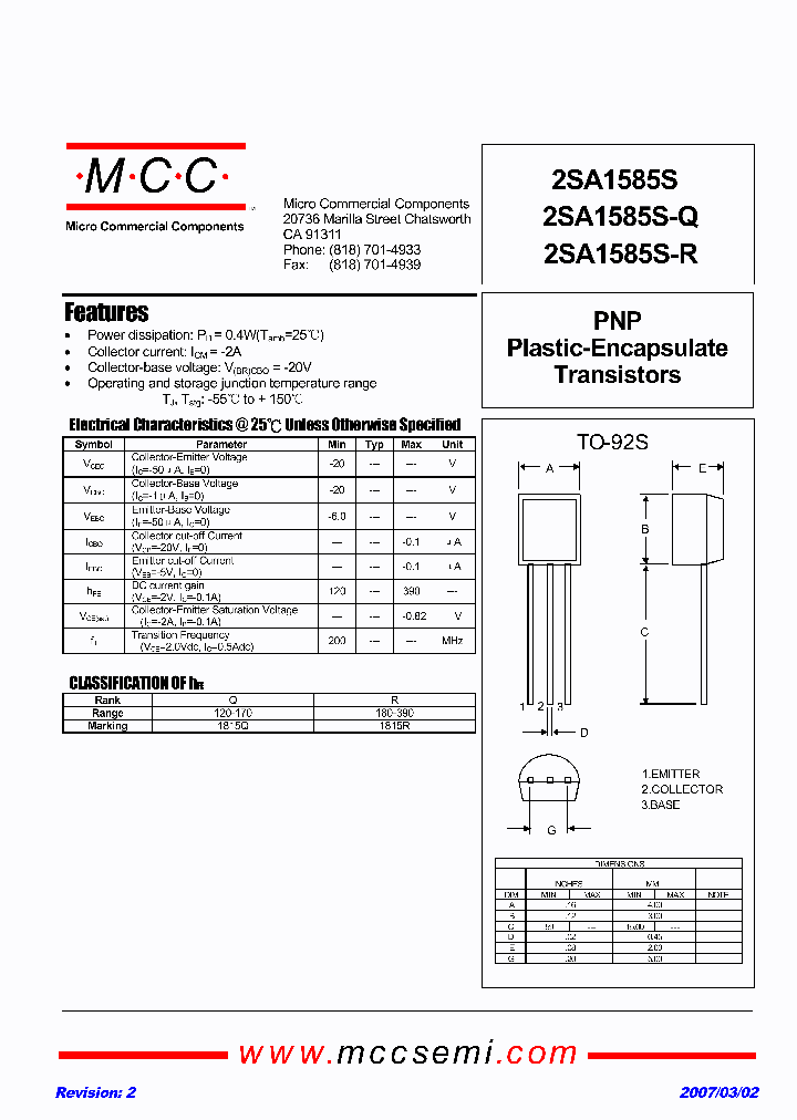 2SA1585S_7519348.PDF Datasheet