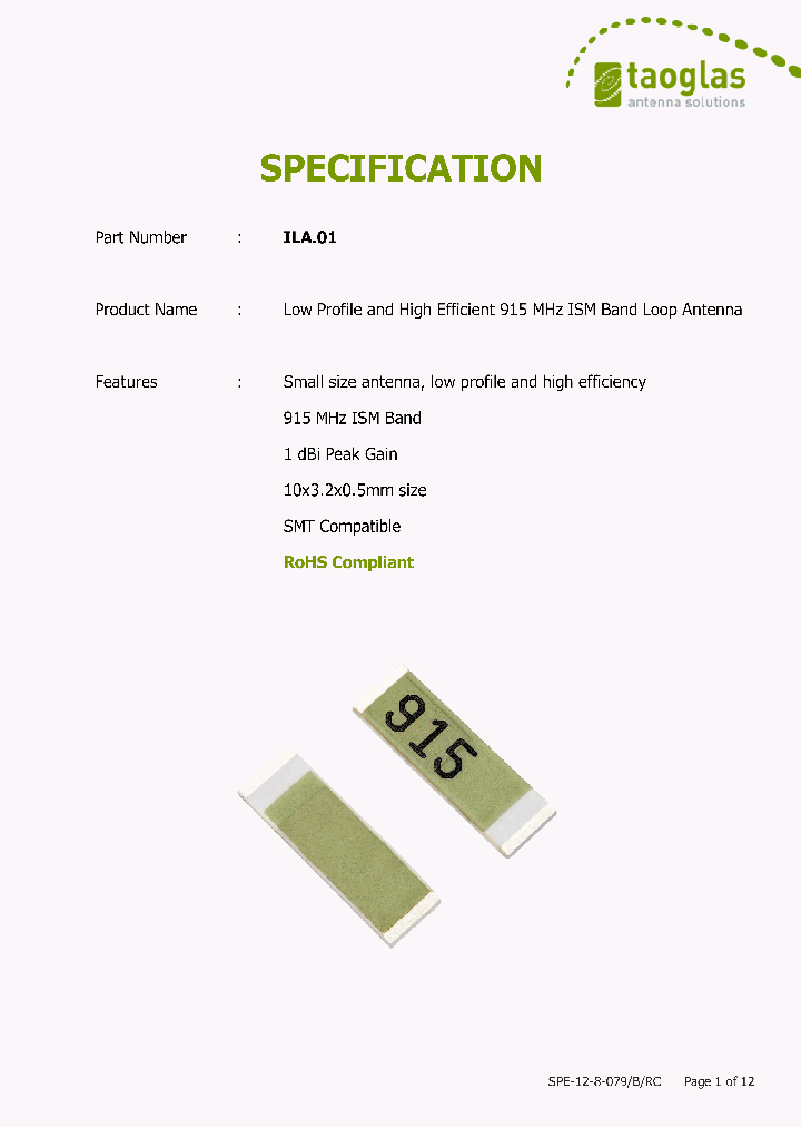 ILA01_7519434.PDF Datasheet