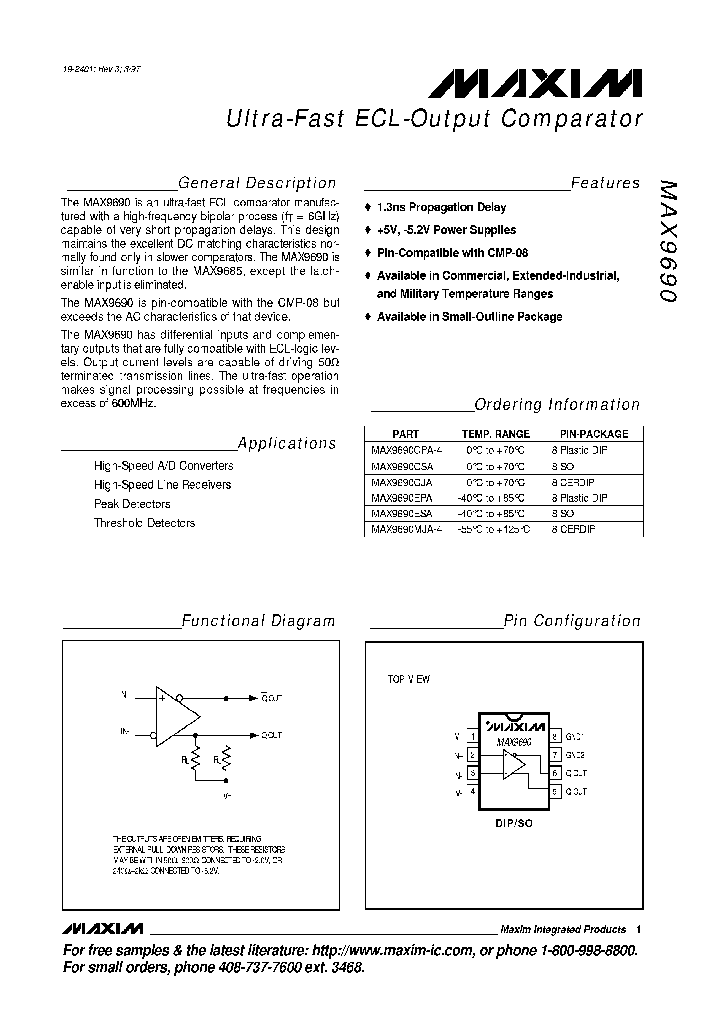 MAX9690CJA-4_7521321.PDF Datasheet