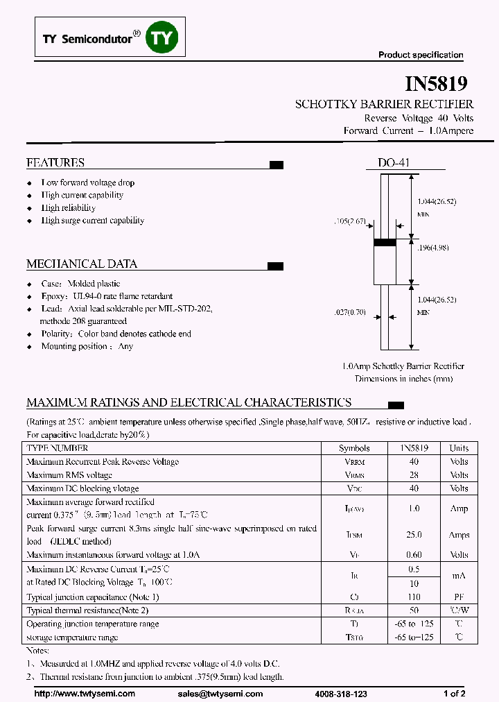 IN5819_7526637.PDF Datasheet