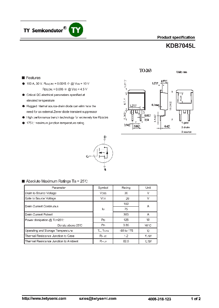 KDB7045L_7527731.PDF Datasheet