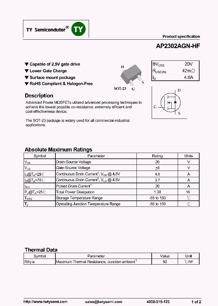 AP2302AGN-HF_7530523.PDF Datasheet