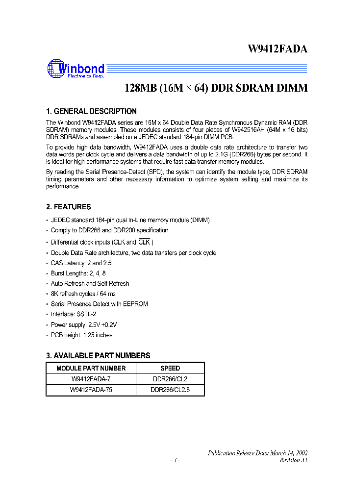 W9412FADA-75_7530635.PDF Datasheet