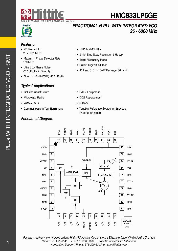 HMC833LP6GE_7531536.PDF Datasheet