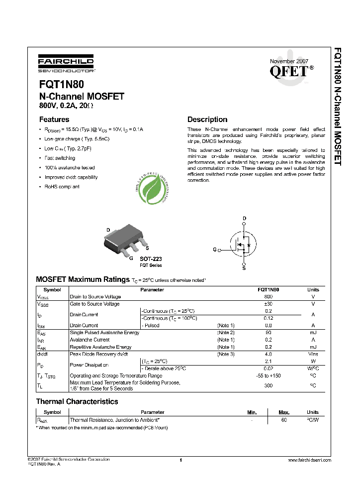 FQT1N80_7531954.PDF Datasheet