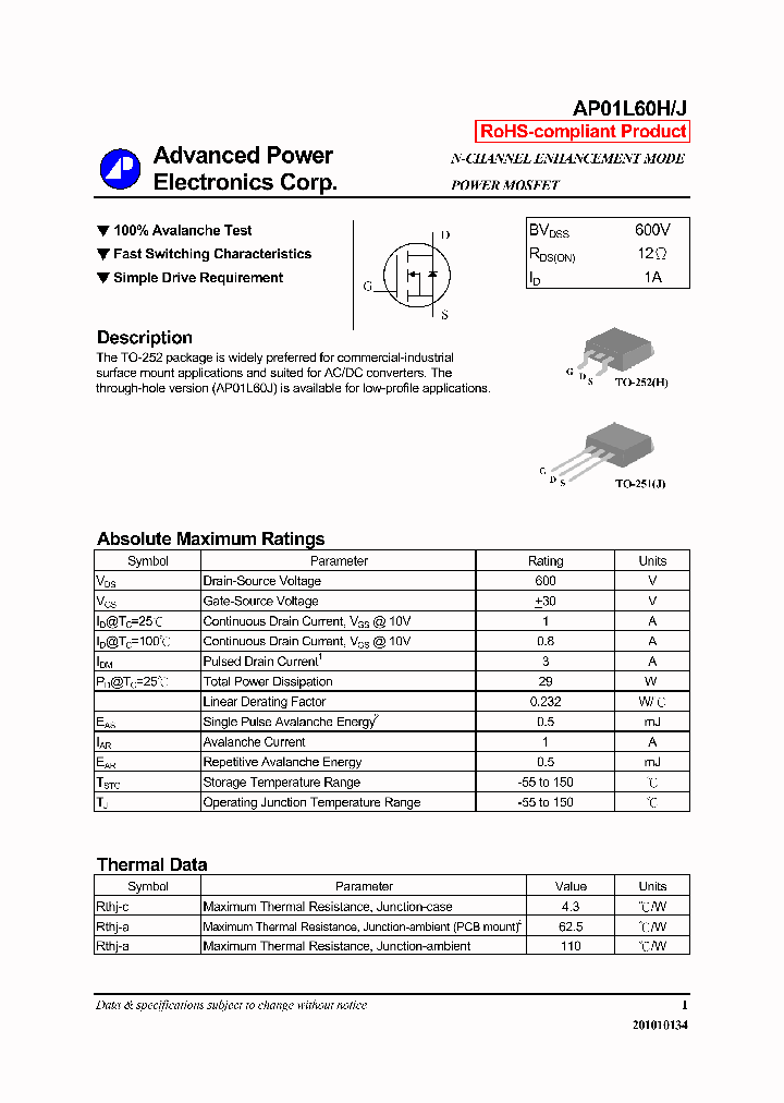 AP01L60H10_7532116.PDF Datasheet