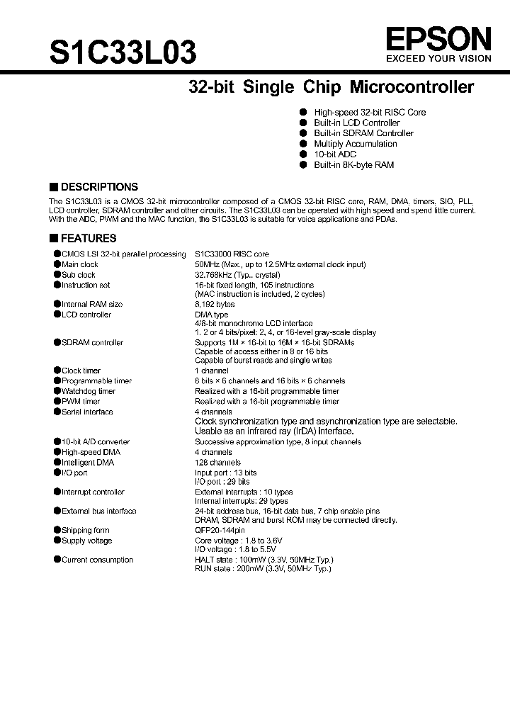 S1C33L03_7533045.PDF Datasheet