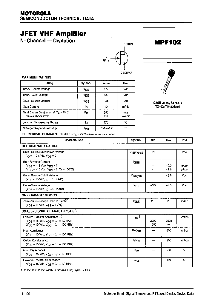 MPF102RL_7532996.PDF Datasheet