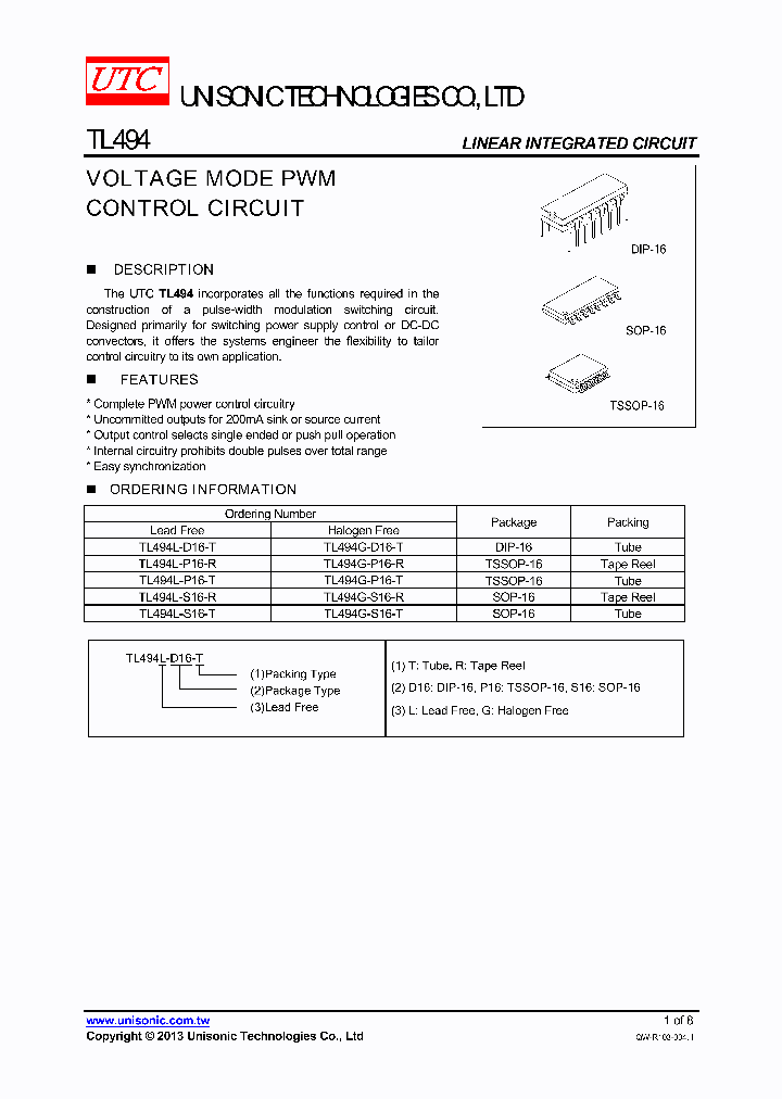 TL494G-P16-R_7537964.PDF Datasheet