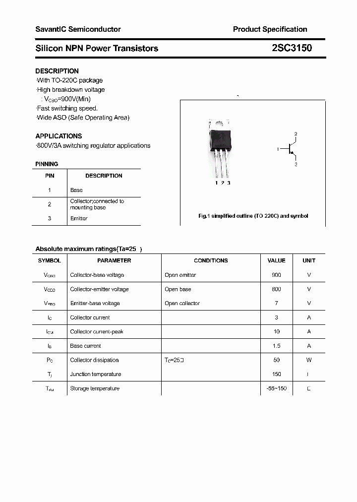 2SC3150_7540389.PDF Datasheet