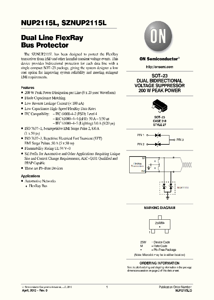 SZNUP2115LT1G_7541505.PDF Datasheet