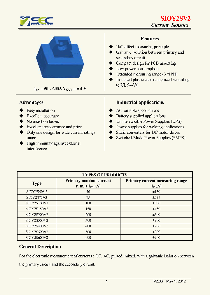 SIOY2S400V2_7542816.PDF Datasheet