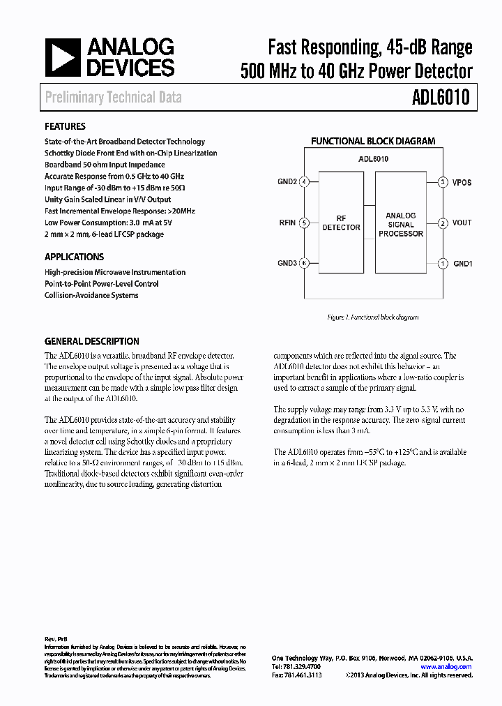 ADL6010-EVALZ_7545263.PDF Datasheet