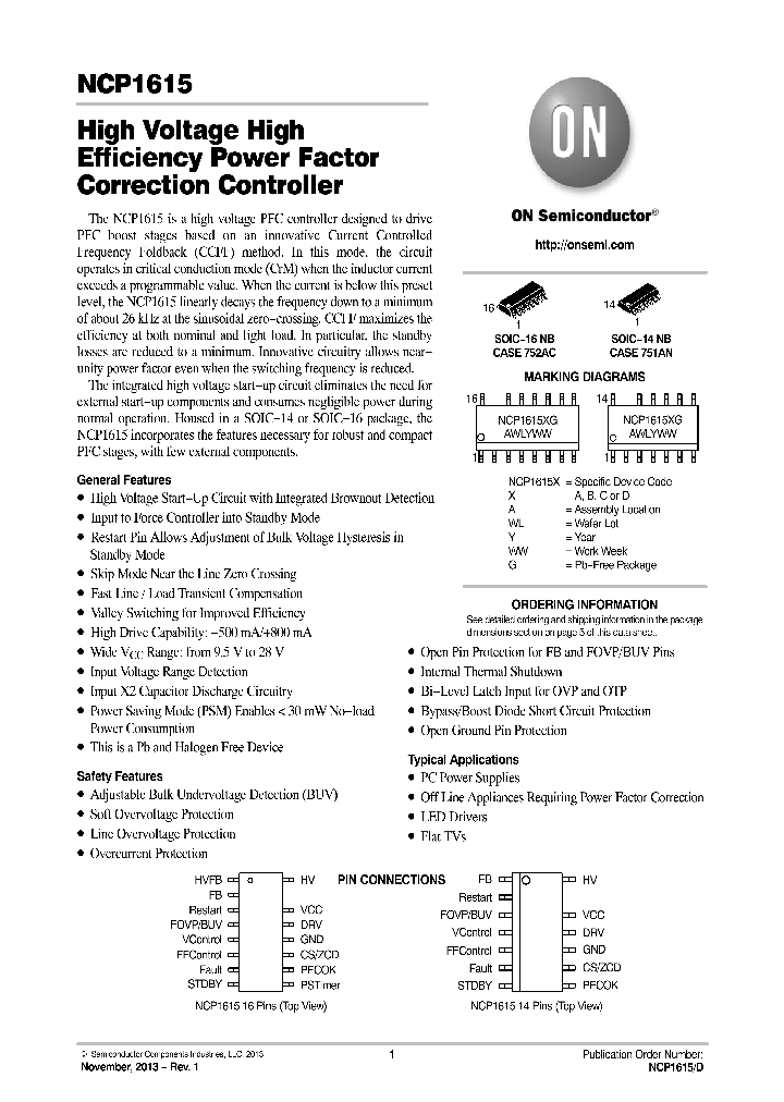 NCP1615BDR2G_7545503.PDF Datasheet
