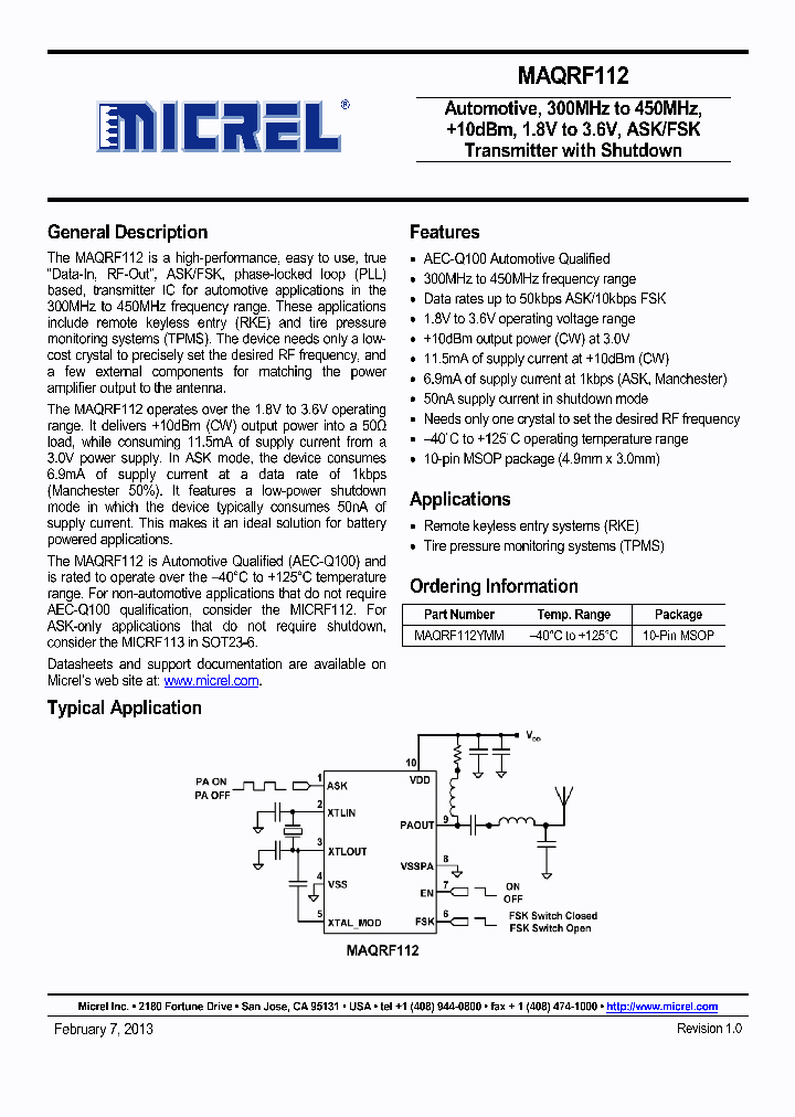 MAQRF112_7547007.PDF Datasheet